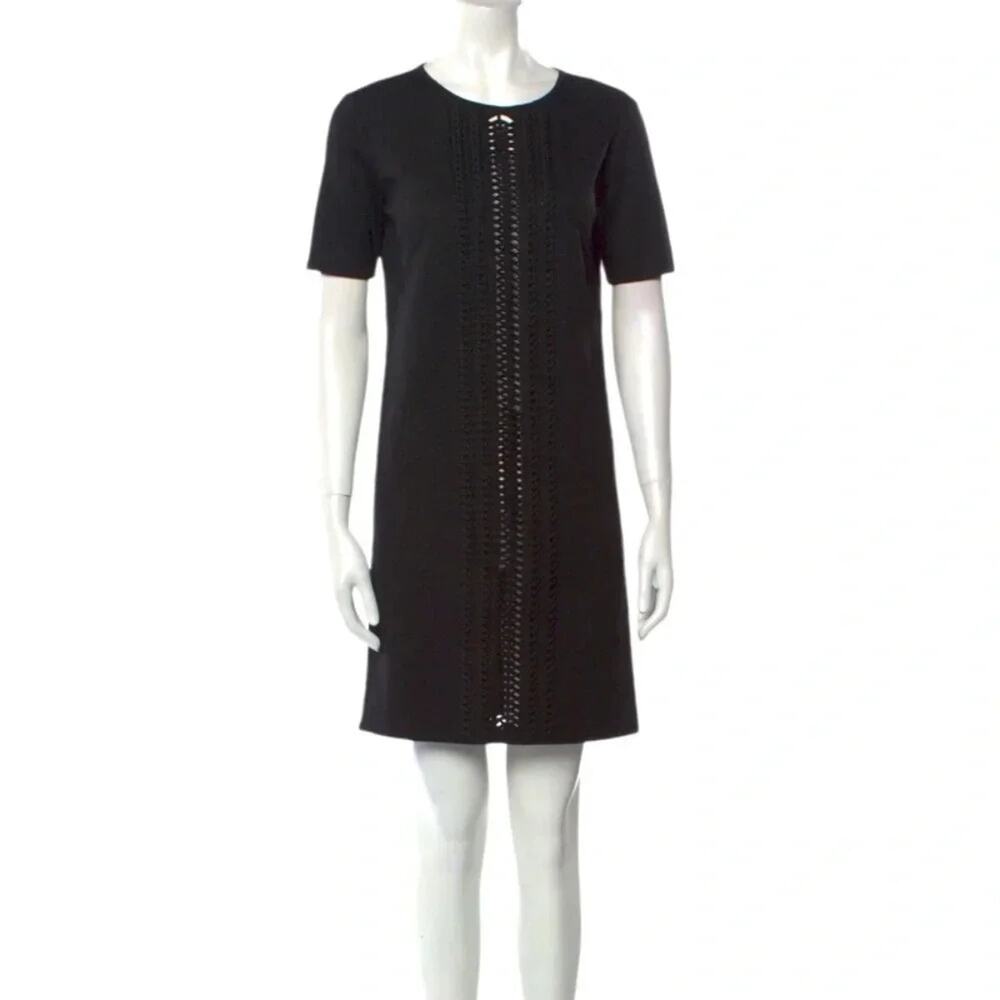 Andrew Gn Virgin Wool Mini Dress Black Size: XS | US2, FR34